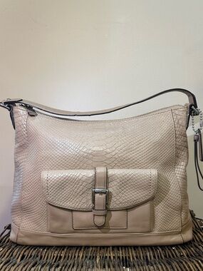 Coach Charlie Vintage python bag